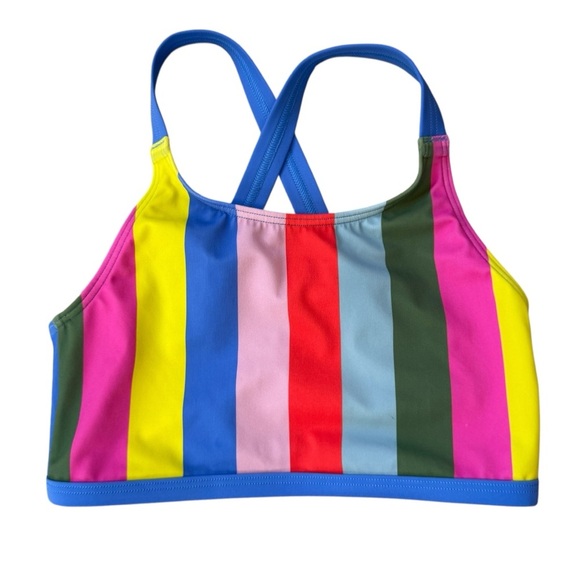 Mini Boden 3 Piece Tankini/Bikini Set, Soft Multi Stripe, Size 9-10Y - Picture 4 of 8